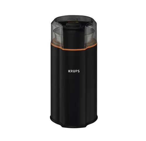 Rasnita de cafea Krups Silent Vortex GX332810, 90g, 175 W, buton Pornire/Oprire, lame din inox (Negru)