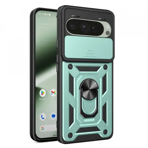 Husa pentru Google Pixel 10 Pro / 10, Techsuit, CamShield (Verde)