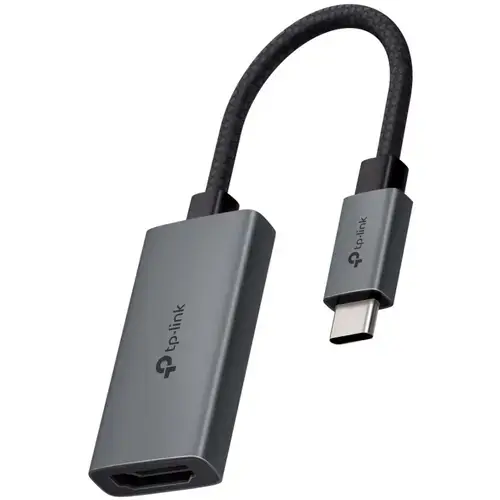 Adaptor video TP-Link UA520C, USB Type-C - HDMI, 4K (3840 x 2160) 60 Hz, Gri