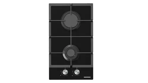 Plita incorporabila HEINNER HBH-M302FGBK, Gaz, 2 arzatoare, Aprindere electrica, Sticla (Negru)