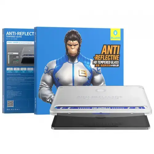 Folie de protectie Ecran Blueo Anti-Reflective HD Applicator Pro pentru Apple iPad Air (2022) / Pro 11 (2021), Sticla Securizata, Full Glue