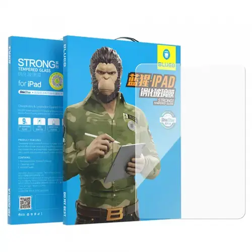 Folie de protectie Ecran Blueo HD Applicator Pro pentru Apple iPad (2025) / (2022), Sticla Securizata, Full Glue