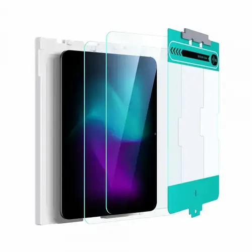 Folie de protectie Ecran ESR pentru Apple iPad Pro 13 (2024), Sticla Securizata, Full Glue, Set 2 bucati