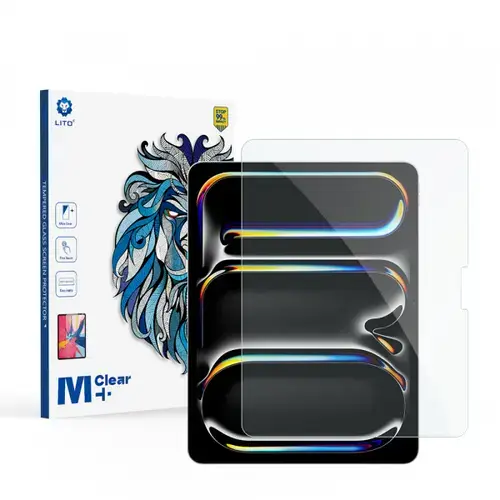 Folie de protectie Ecran Lito Classic pentru Apple iPad Air 13 (2025) / Pro 13 (2024) / Air 13 (2024), Sticla Securizata, Full Glue, 2.5D