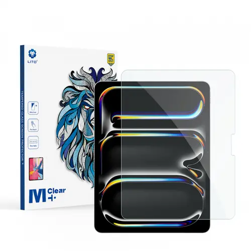 Folie de protectie Ecran Lito Classic pentru Apple iPad Air 13 (2025) / Pro 13 (2024) / Air 13 (2024), Sticla Securizata, Full Glue, 2.5D