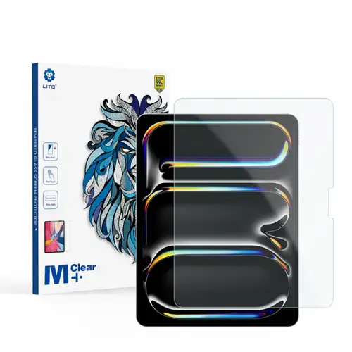 Folie de protectie Ecran Matte Lito Classic pentru Apple iPad Pro 13 (2024), Sticla Securizata, Full Glue, 2.5D