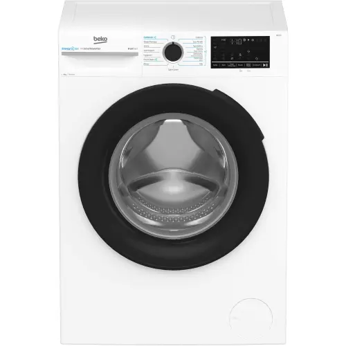 Masina de spalat rufe Beko BM3WFSU48415WB, 8 kg, 1400 rpm, Clasa A, Motor ProSmart Inverter, EnergySpin, ColdWash, SteamCure (Alb)