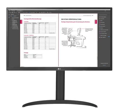 Monitor IPS LED LG 27inch 27BP55U-B, UHD (3840 x 2160), HDMI, DisplayPort, Pivot (Negru)