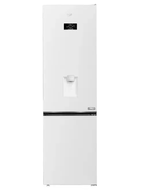 Combina frigorifica Beko B3RCNA404HDW, 355 l, No Frost, Clasa E, HarvestFresh, Slim tank water dispenser, AeroFlow, H 203.5 cm (Alb)