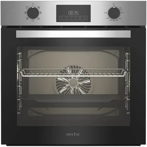 Cuptor incorporabil Arctic ARVIE1130XM, Electric, 71 l, Autocuratarea catalica, Timer digital, Grill, Clasa A (Inox)