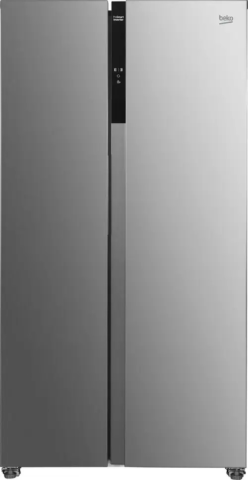 Side by side Beko GNO5323XPN, 532 l, NeoFrost Dual Cooling, Compresor ProSmart Inverter, Display Touch Control, Vacation Mode, Clasa D, H 177 cm (Inox)