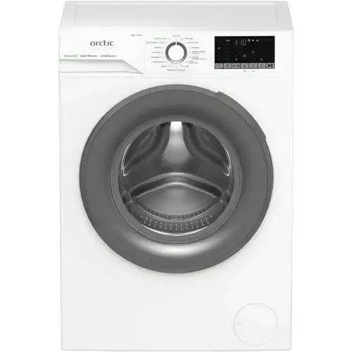 Masina de spalat rufe Arctic APLM2WFSU28211WG, 8 Kg, 1200 RPM, Motor Silent Inverter, Drum Clean+Steam, Child Lock, Anticrease, Digital Display, Add-In, Clasa A (Alb)