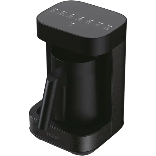 Aparat multifunctional de bauturi calde Haier HMB5A 011, 700 W, Capacitate 0.35 L, vas antiaderent, filtru customizat, accesorii incluse, sistem de control al supraincalzirii (Negru)