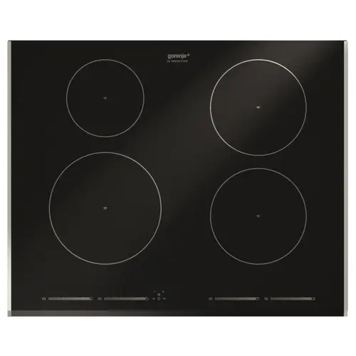 Plita incorporabila Gorenje+ GIS68XC, Inductie, Ceramica, 4 Zone de gatit, 65 cm, Touch control (Negru)