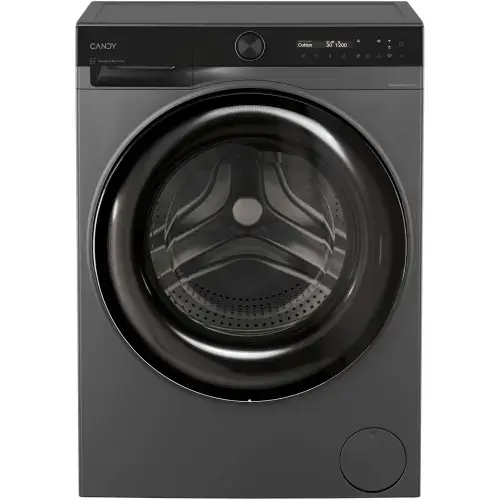 Masina de spalat rufe Candy ProWash 700 slim BS 49SB8G-S, 9 kg, 1400 RPM, 16 programe, Motor Inverter, Steam, LCD Touch display, Soft Drum, Dual Spray, Programe rapide de spalare, Wifi, Clasa A (Antracit)