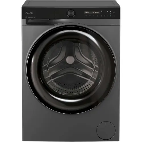 Masina de spalat rufe Candy ProWash 700 slim BS 49SB8G-S, 9 kg, 1400 RPM, 16 programe, Motor Inverter, Steam, LCD Touch display, Soft Drum, Dual Spray, Programe rapide de spalare, Wifi, Clasa A (Antracit)