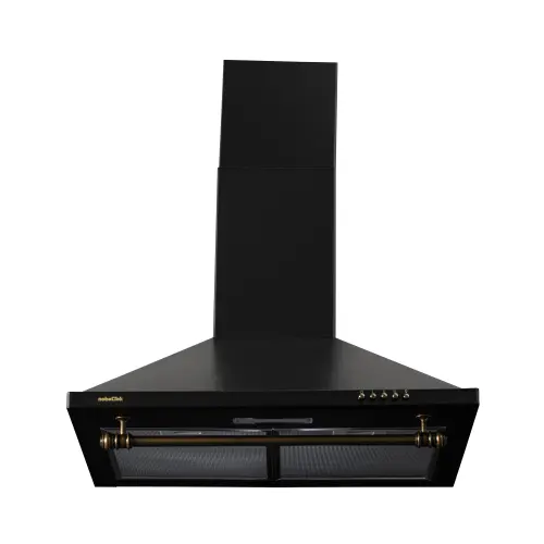 Hota decorativa semineu NobelTek NHO-9748CER1ANT, 60cm, 1 motor, 1 filtru de aluminiu, lampa led, 400m3, 58dB, rustic (Antracit)