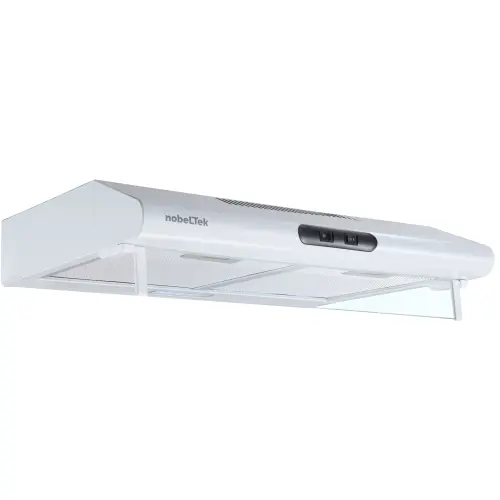 Hota traditionala NobelTek NHO-CL60F15W, Putere de absorbtie 300 mc/h, Iluminare LED, 60 cm (Alb)
