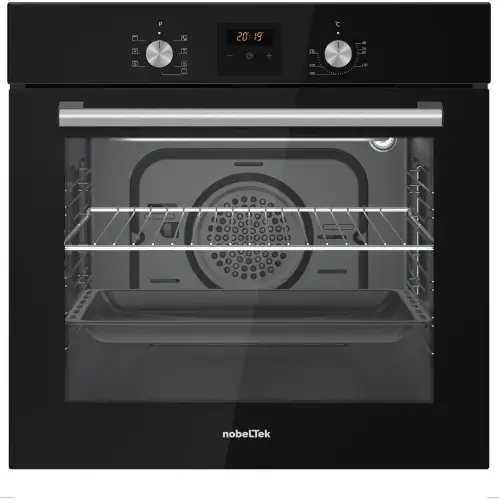 Cuptor incorporabil Nobeltek NBIO-627BK-1, Electric, 60 l, 7 functii, Timer digital, Ventilator de racire (Negru)