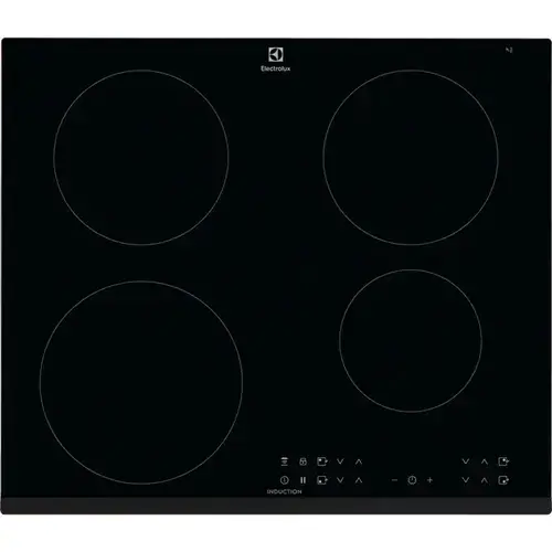 Plita incorporata, Electrolux, LIR60433B, Cu inductie, 59 cm, 4 zone de gatit, Afisaj digital (Negru)