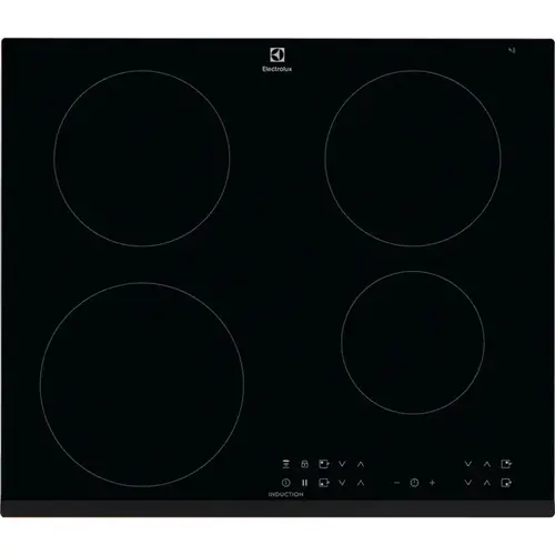 Plita incorporata, Electrolux, LIR60433B, Cu inductie, 59 cm, 4 zone de gatit, Afisaj digital (Negru)