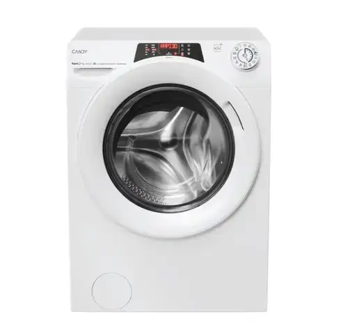 Masina de spalt rufe cu incarcare frontala Candy RO 496DWM7/1-S, 9 kg, 1400 rpm, Clasa A, 16 programe, Wi-Fi+BLE, Steam, Motor Inverter (Alb)