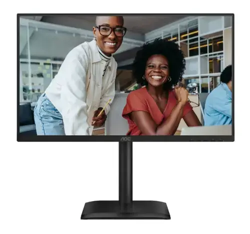 Monitor IPS LED AOC 23.8inch 24E4CV, Full HD (1920 x 1080), HDMI, DisplayPort, Pivot, 120 Hz, 4 ms (Negru)