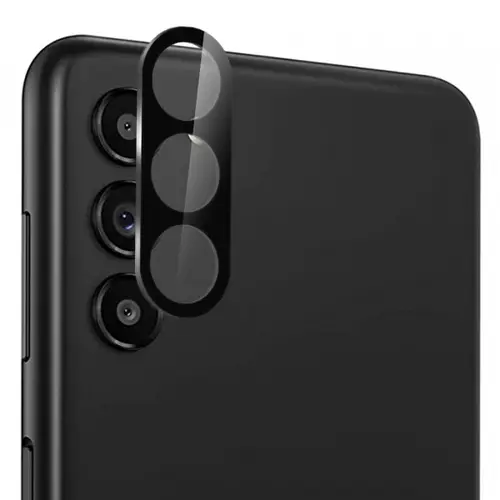 Folie de protectie Camera Spate Techsuit pentru Samsung Galaxy S24 S921, Sticla Securizata (Transparent/Negru)