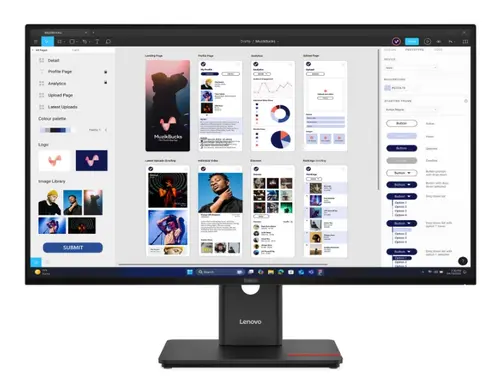 Monitor IPS LED Lenovo ThinkVision 31.5inch T32UD-40, UHD (3840x2160), HDMI, DisplayPort, Pivot, 4 ms (Negru)