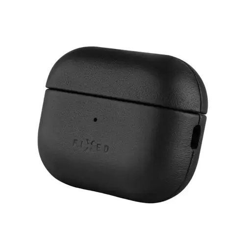 Husa FIXED PodsLeather cu MagSafe pentru Apple AirPods Pro 2/Pro 2 (USB-C) (Negru)