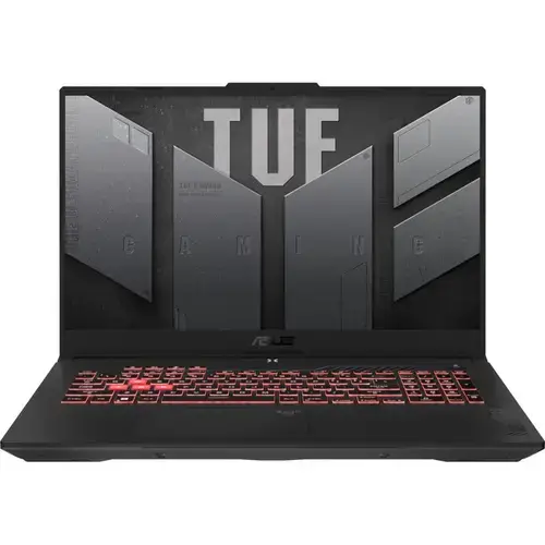 Laptop Gaming ASUS TUF A17 FA707NUG (Procesor AMD Ryzen™ 7 7445HS (16M Cache, up to 4.7 GHz), 17.3inch FHD 144Hz, 16GB, 512GB SSD, nVidia GeForce RTX 4050 @6GB, Negru/Gri)
