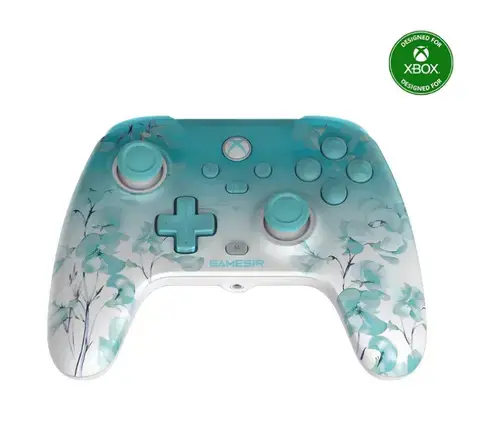 Gamepad GameSir T7 Pro Wired cu Hall Effect si 2 Butoane Spate pentru Xbox / PC – Floral Edition (Multicolor)