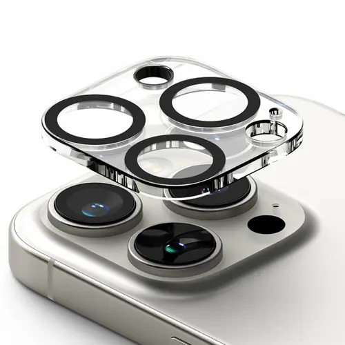 Folie de protectie Camera Spate Ringke pentru Apple iPhone 16 Pro Max / 16 Pro, Sticla Securizata, Set 2 bucati