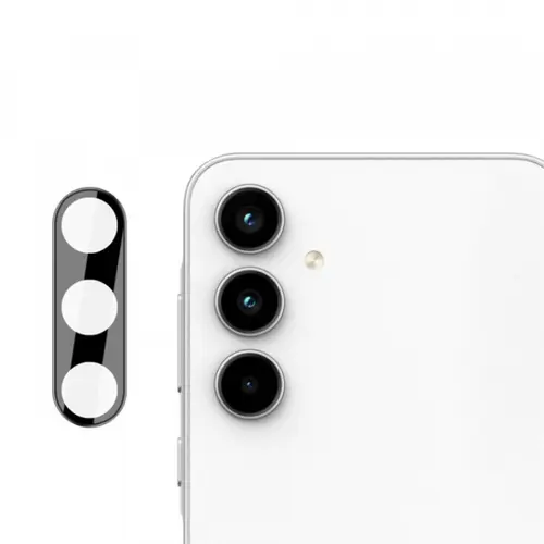 Folie de protectie Camera Spate Techsuit pentru Samsung Galaxy A55 5G A556, Sticla Securizata (Negru)