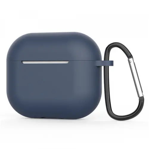 Husa Techsuit Silicone Case pentru Apple AirPods 4 (Bleumarin)