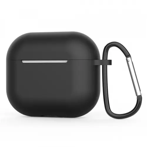 Husa Techsuit Silicone Case pentru Apple AirPods 4 (Negru)