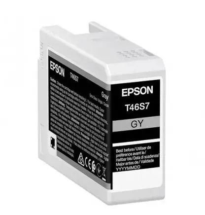 Cartus Cerneala Epson UltraChrome Pro 10 T46S7, 25 ml (Gri)