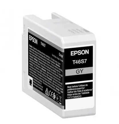 Cartus Cerneala Epson UltraChrome Pro 10 T46S7, 25 ml (Gri)