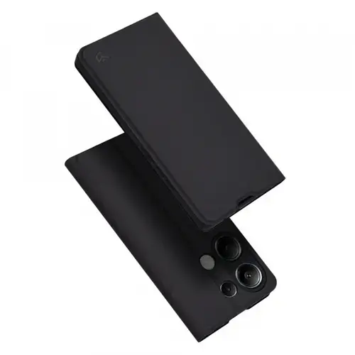 Husa pentru Xiaomi Redmi Note 13 Pro 4G / Poco M6 Pro 4G, Techsuit, Magskin Book, Neagra