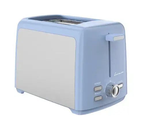 Prajitor de paine Fram FTP-8007SSBL, 800 W, 2 felii, 7 niveluri rumenire (Albastru/Argintiu)
