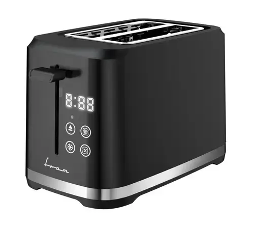 Prajitor de paine Fram FTP-8007DBK, 800 W, 2 felii, 7 niveluri rumenire (Negru)