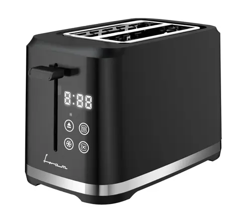 Prajitor de paine Fram FTP-8007DBK, 800 W, 2 felii, 7 niveluri rumenire (Negru)