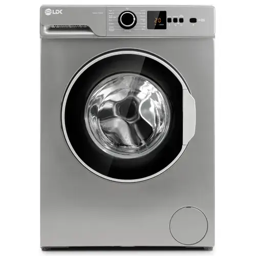 Masina de spalat rufe LDK Higeea 712DDS, Clasa D, Capacitate 7 Kg, 1200 rpm, 15 programe, Anti-Alergic, Amanare pornire, Display LED (Argintiu)