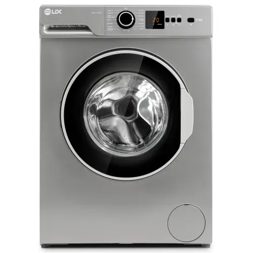 Masina de spalat rufe LDK Higeea 712DDS, Clasa D, Capacitate 7 Kg, 1200 rpm, 15 programe, Anti-Alergic, Amanare pornire, Display LED (Argintiu)