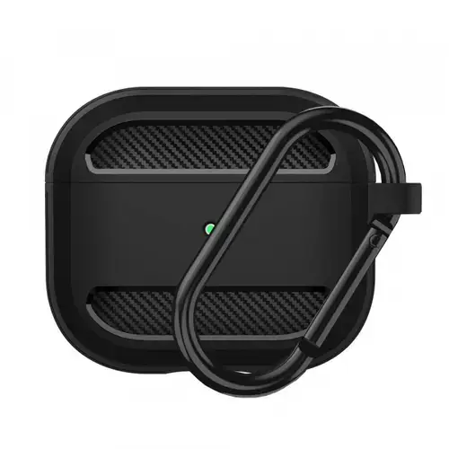 Husa Techsuit Carbon pentru Apple AirPods 3 (Negru)