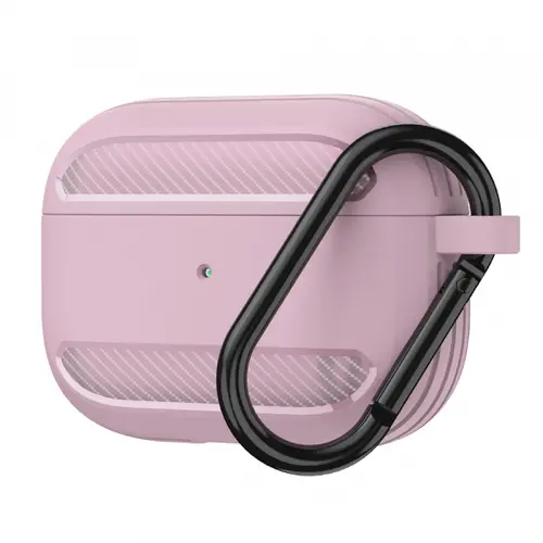 Husa Techsuit Carbon pentru Apple AirPods 3 (Roz)