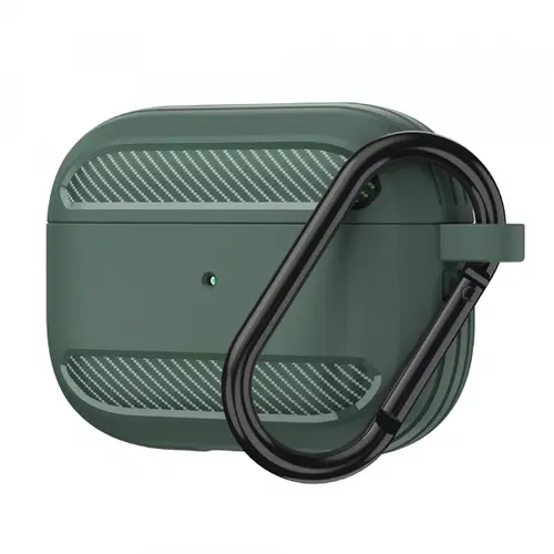 Husa Techsuit Carbon pentru Apple AirPods 3 (Verde)