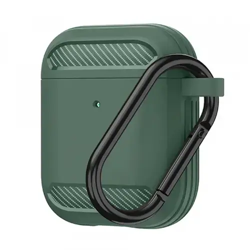 Husa Techsuit Carbon pentru Apple AirPods Gen 2 / Gen 1 (Verde)