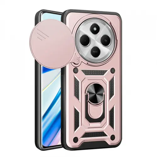 Husa pentru Xiaomi Poco C75 / Redmi 14C, Techsuit, CamShield, Roz