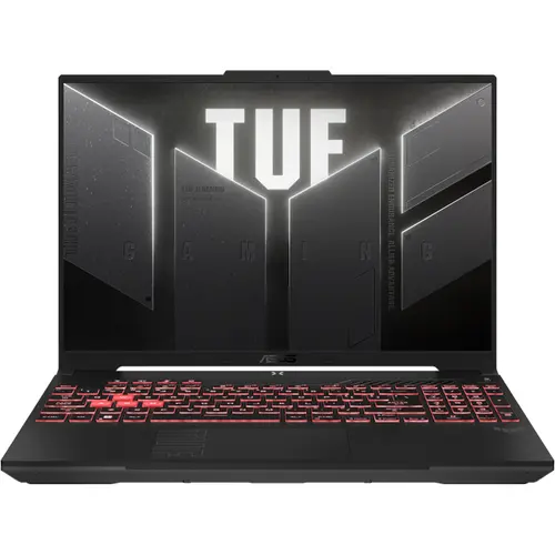 Laptop Gaming ASUS TUF A16 FA607NUG (Procesor AMD Ryzen™  7 7445HS (16M Cache, up to 4.7 GHz), 16inch FHD+ 144Hz, 16GB, 512GB SSD, nVidia GeForce RTX 4050 @6GB, Negru/Gri)